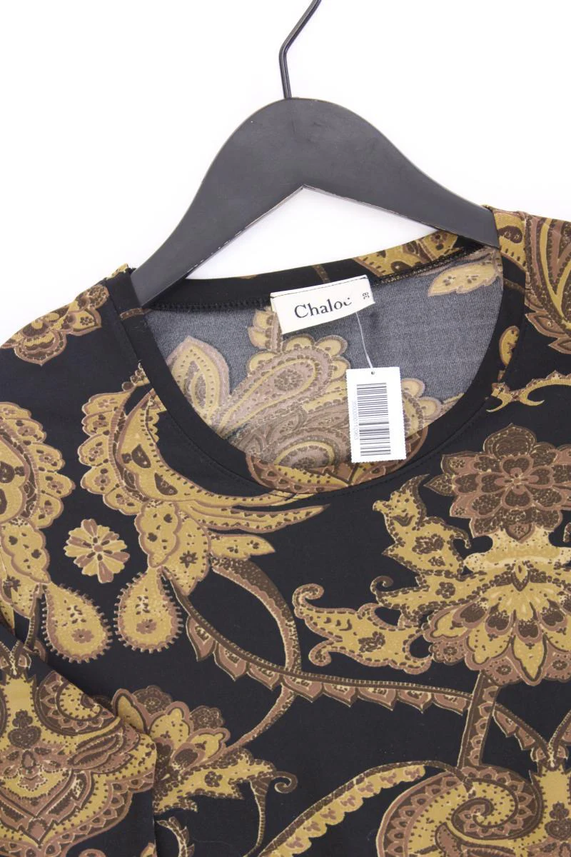 Chaloc Printshirt Gr. 38 Langarm Vintage schwarz aus Polyester - Image 2