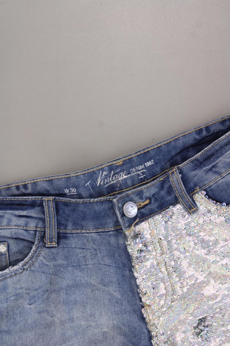Vintage Denim Shorts Gr. W30 blau aus Baumwolle - Image 2