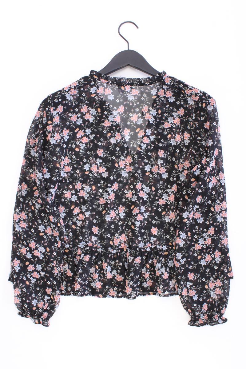 Street One Chiffonbluse Gr. 42 mit Blumenmuster Langarm schwarz - Image 3