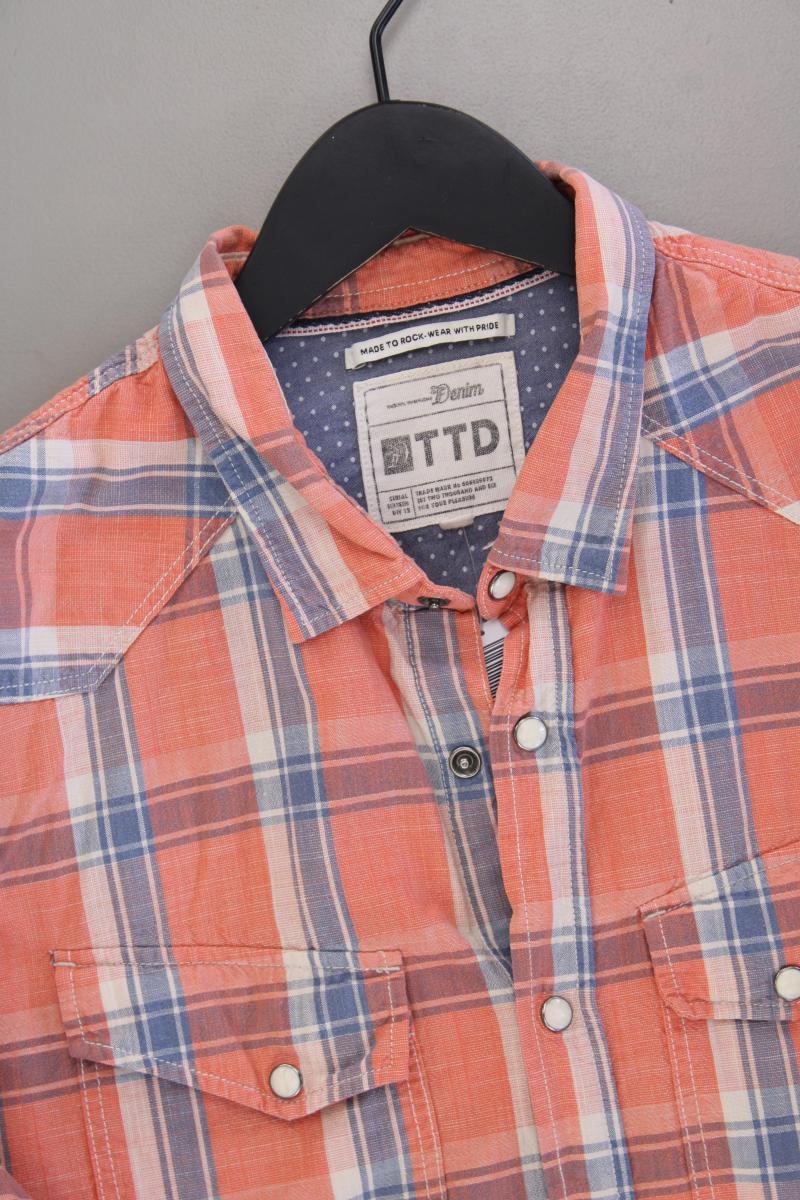 Tom Tailor (Denim) Karohemd für Herren Gr. XXL kariert Langarm orange - Image 2