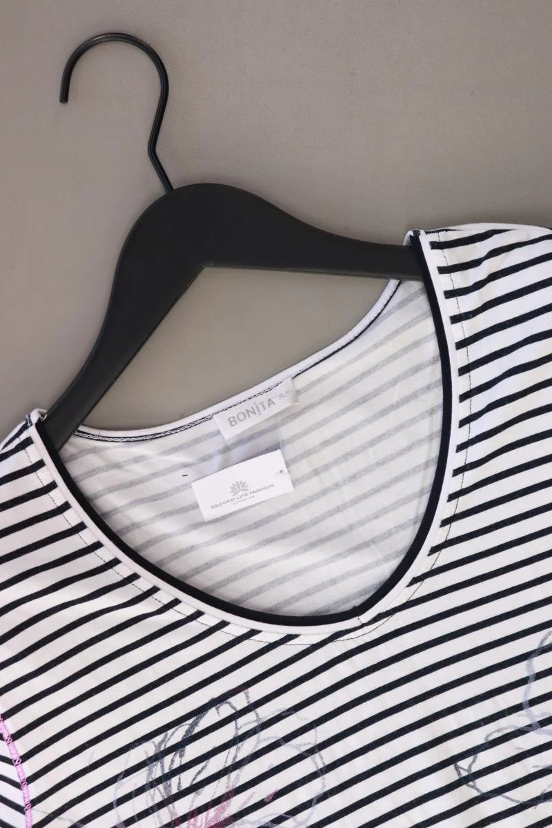 Bonita Ringelshirt Gr. XL gestreift Kurzarm blau aus Viskose - Image 3