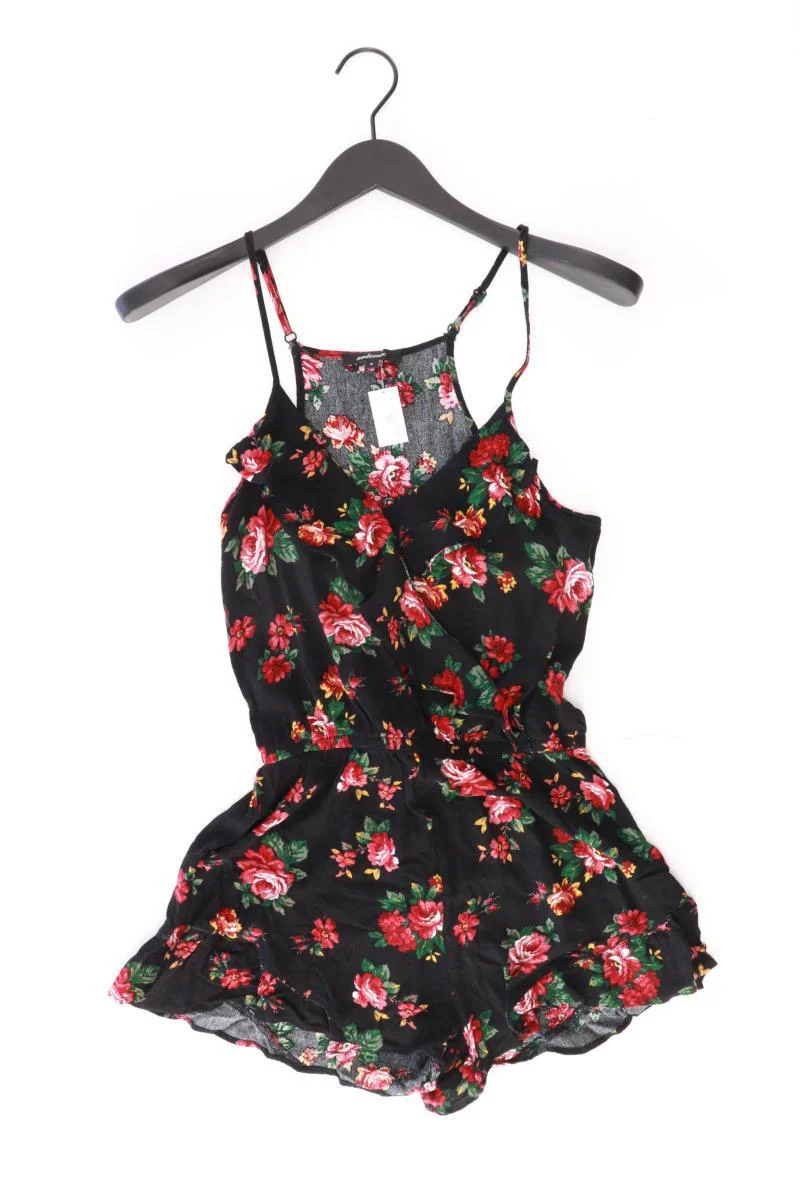 AMBIANCE Playsuit Gr. S mit Blumenmuster schwarz