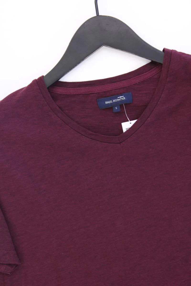 PAUL HUNTER T-Shirt für Herren Gr. S Kurzarm lila aus Baumwolle - Image 2