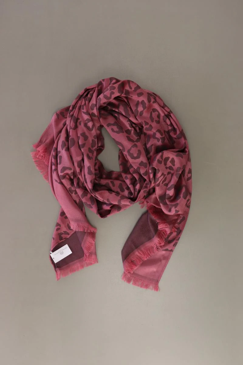Tuch mit Tierdruck pink