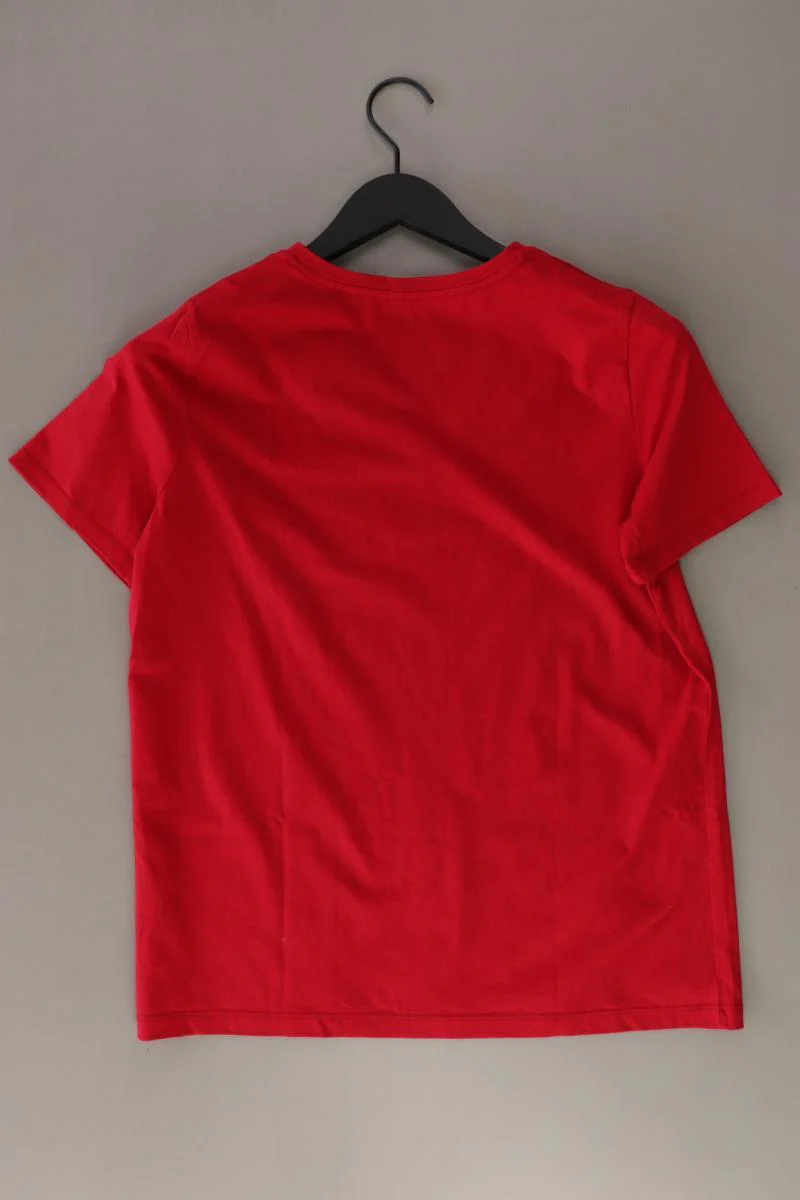 Lands' End Shirt mit V-Ausschnitt Gr. S Kurzarm rot aus Baumwolle - Image 2