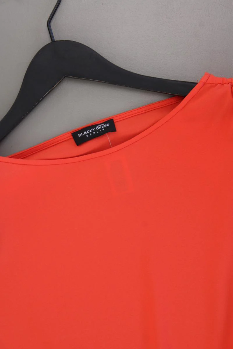 Blacky Dress Chiffonkleid Gr. 36 neuwertig Kurzarm orange aus Polyester - Image 2