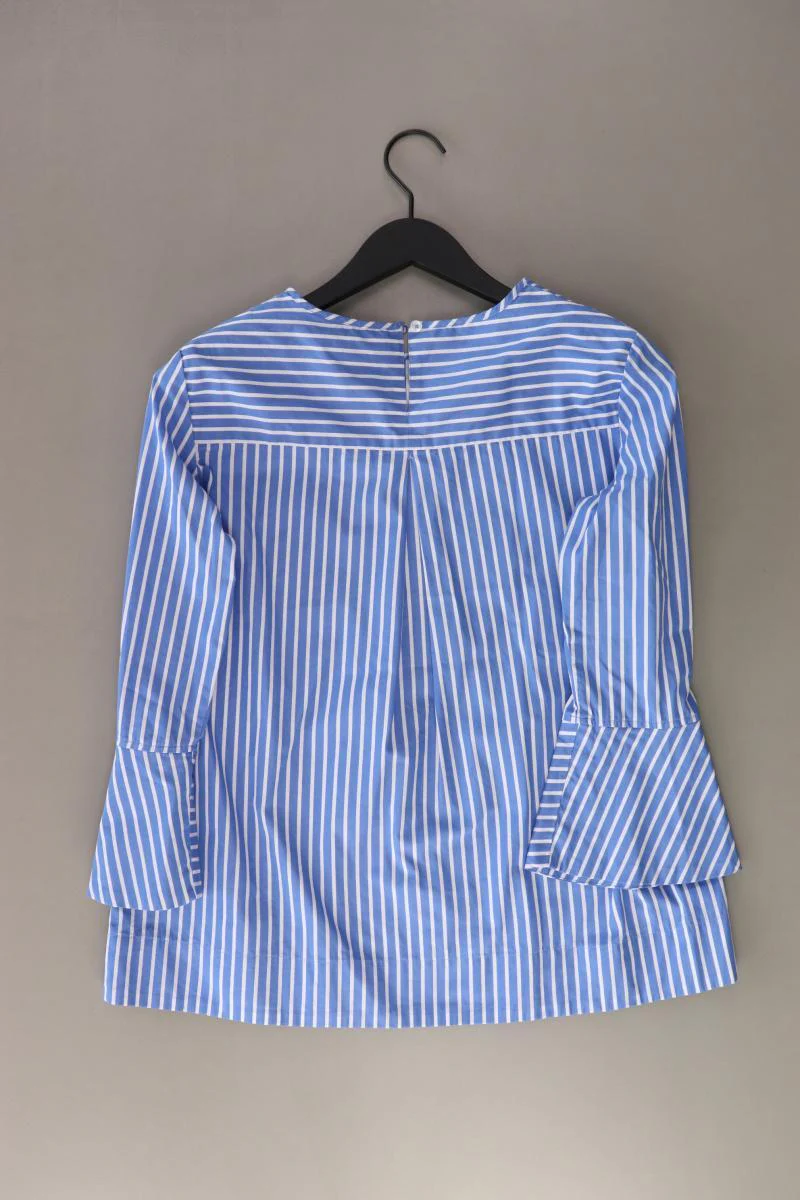Lawrence Grey Regular Bluse Gr. 36 gestreift 3/4 Ärmel blau aus Baumwolle - Image 2