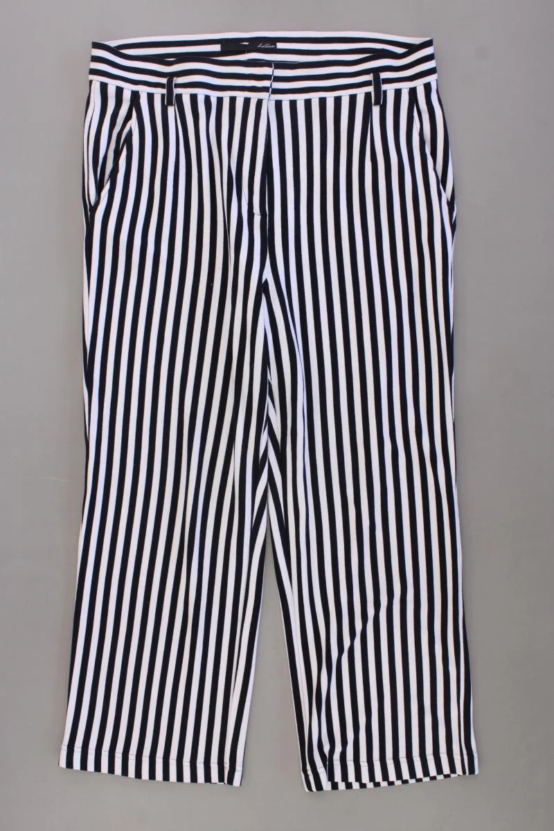 Le Comte 7/8 Hose Gr. 40 gestreift schwarz aus Viskose
