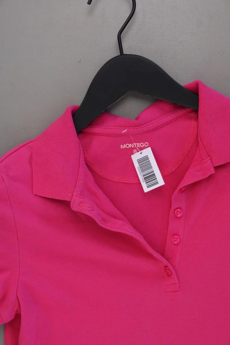 Montego Poloshirt Gr. S neuwertig Kurzarm pink aus Baumwolle - Image 2
