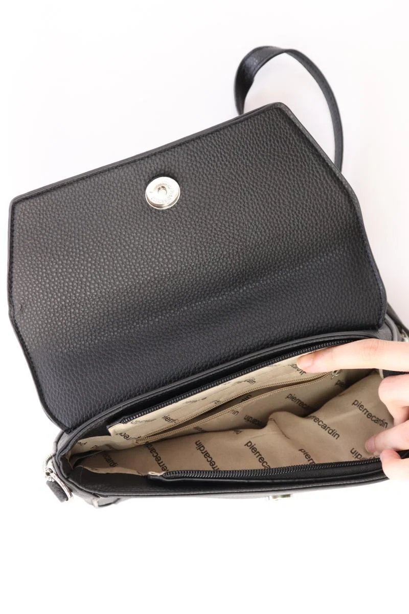 Pierre Cardin Umhängetasche schwarz aus Kunstleder - Image 3