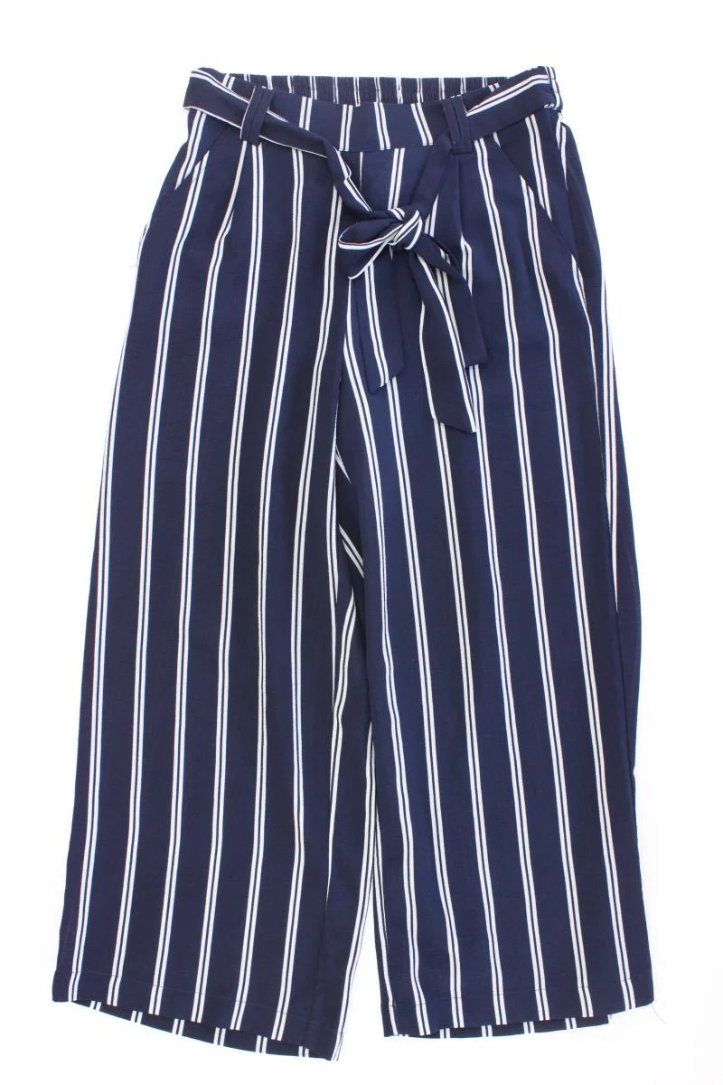 Only Hose Gr. 34 gestreift blau aus Polyester