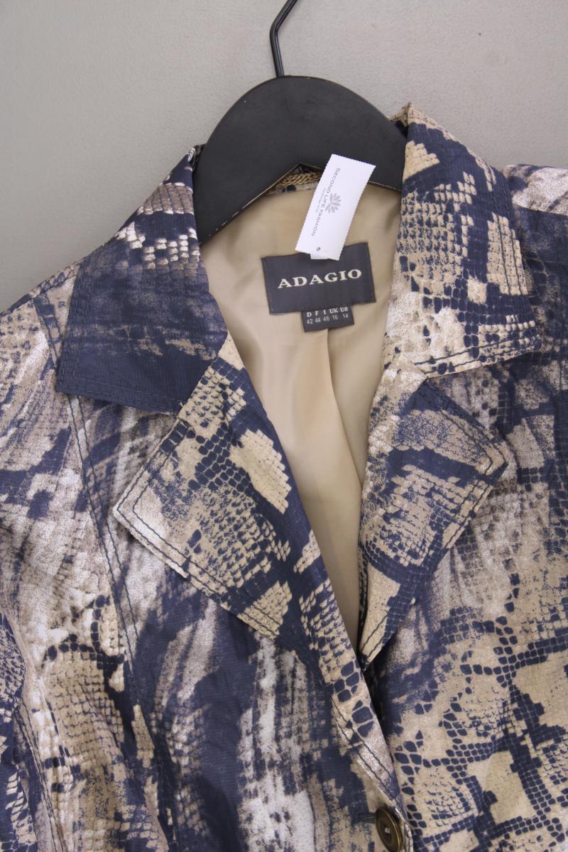 Adagio Classic Blazer Gr. 42 mit Tierdruck grau aus Polyester - Image 2