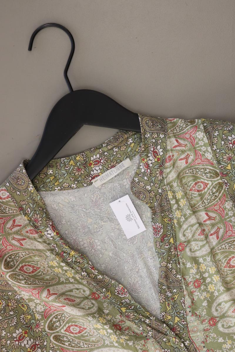 HEIMATLIEBE Langarmkleid Gr. 38 mit Paisleymuster olivgrün aus Viskose - Image 3