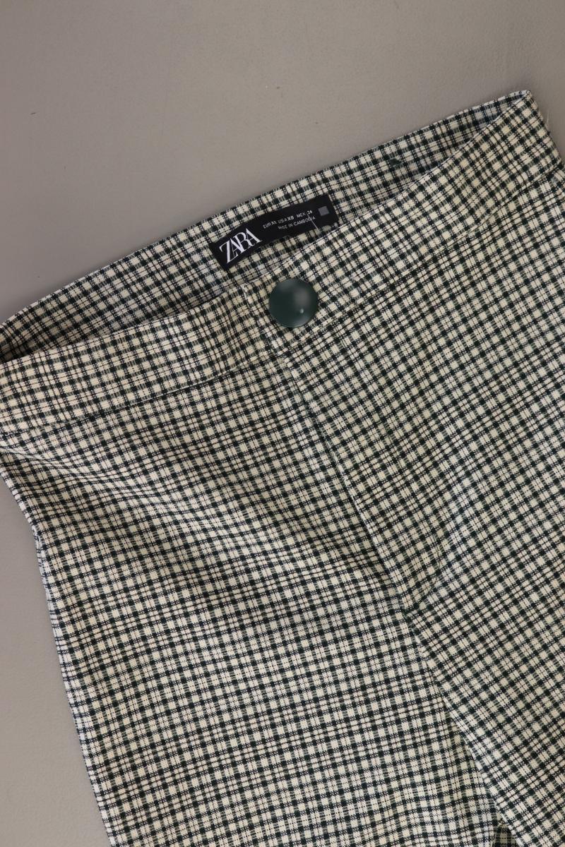 Zara Hose Gr. XS kariert creme aus Viskose - Image 3