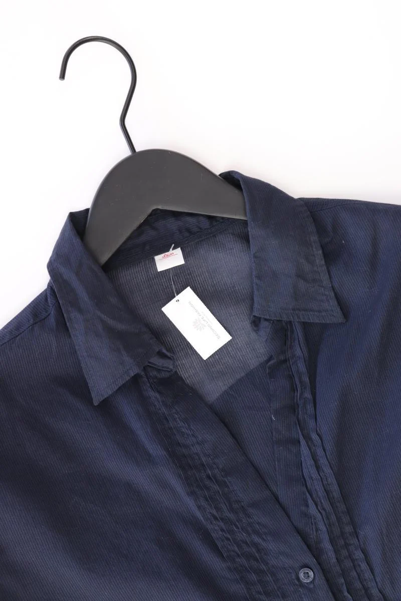 s.Oliver Regular Bluse Gr. 42 3/4 Ärmel blau aus Baumwolle - Image 3