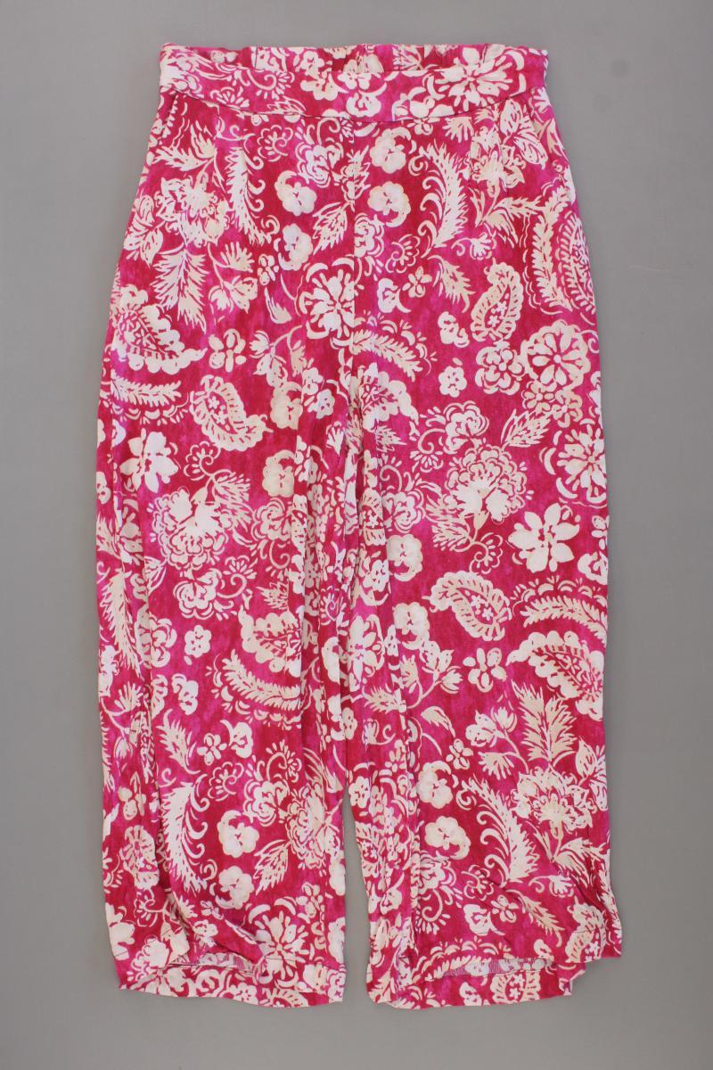 Mango 7/8 Hose Gr. XS mit Blumenmuster pink aus Viskose