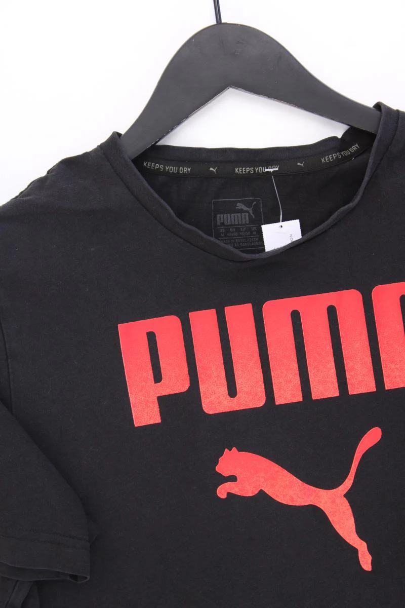 Puma Printshirt für Herren Gr. 48/50 Kurzarm schwarz aus Baumwolle - Image 2