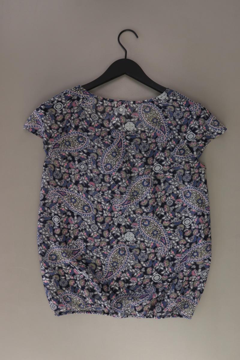Esprit Kurzarmbluse Gr. 36 mit Paisleymuster blau aus Polyester - Image 2