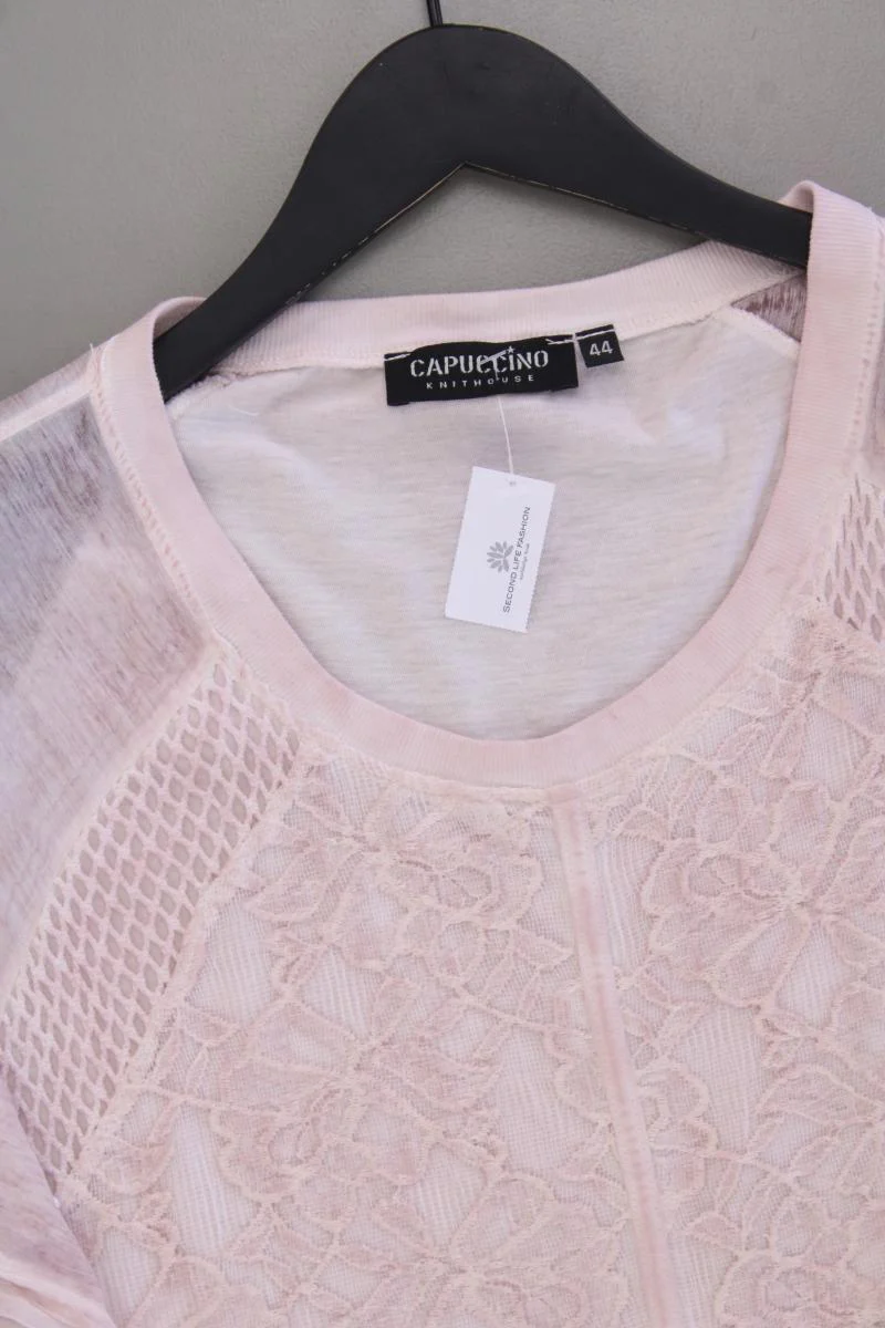 Cappuccino T-Shirt Gr. 44 Kurzarm rosa aus Baumwolle - Image 2