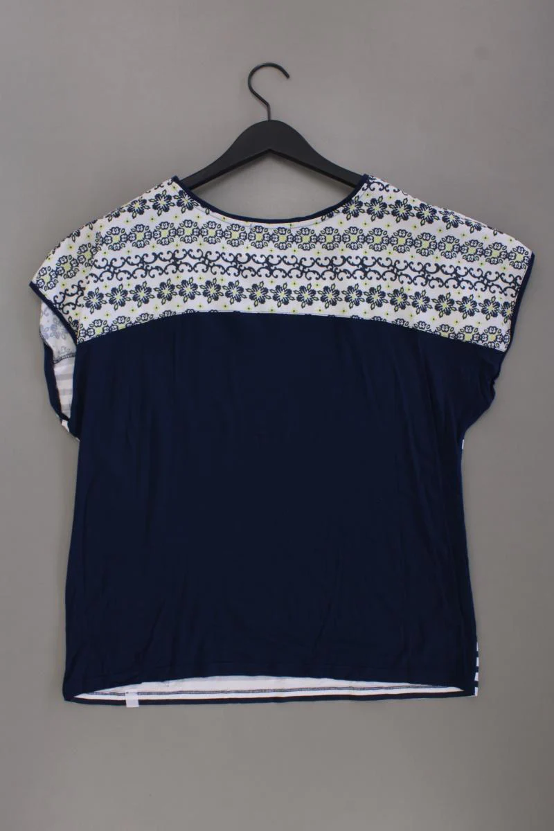 Noos Noos Bluse Gr. L gestreift Kurzarm blau aus Viskose - Image 3