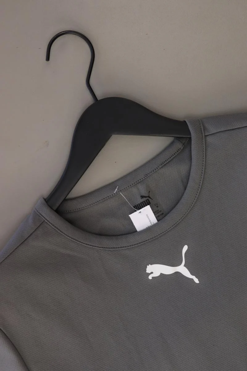 Puma Sportshirt für Herren Gr. M Kurzarm grau aus Polyester - Image 3