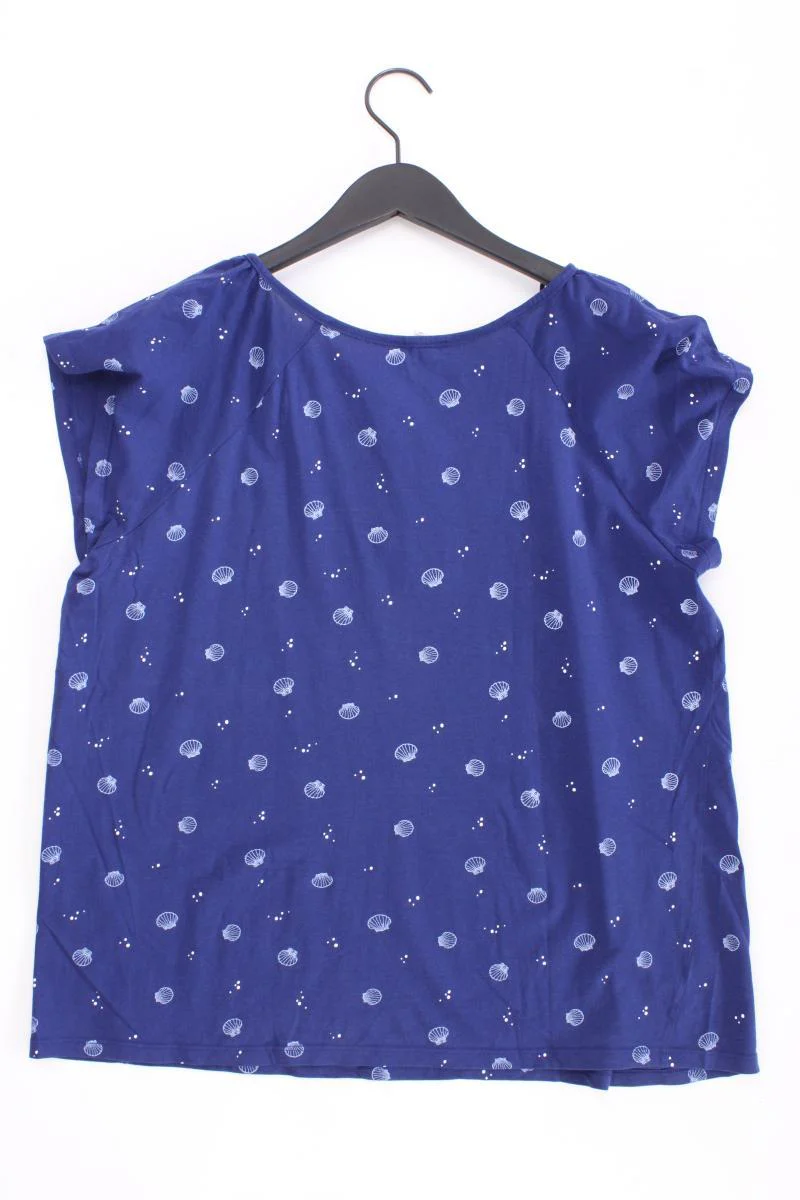 Esprit Shirt mit Muschelmuster Gr. XXL Kurzarm blau - Image 3