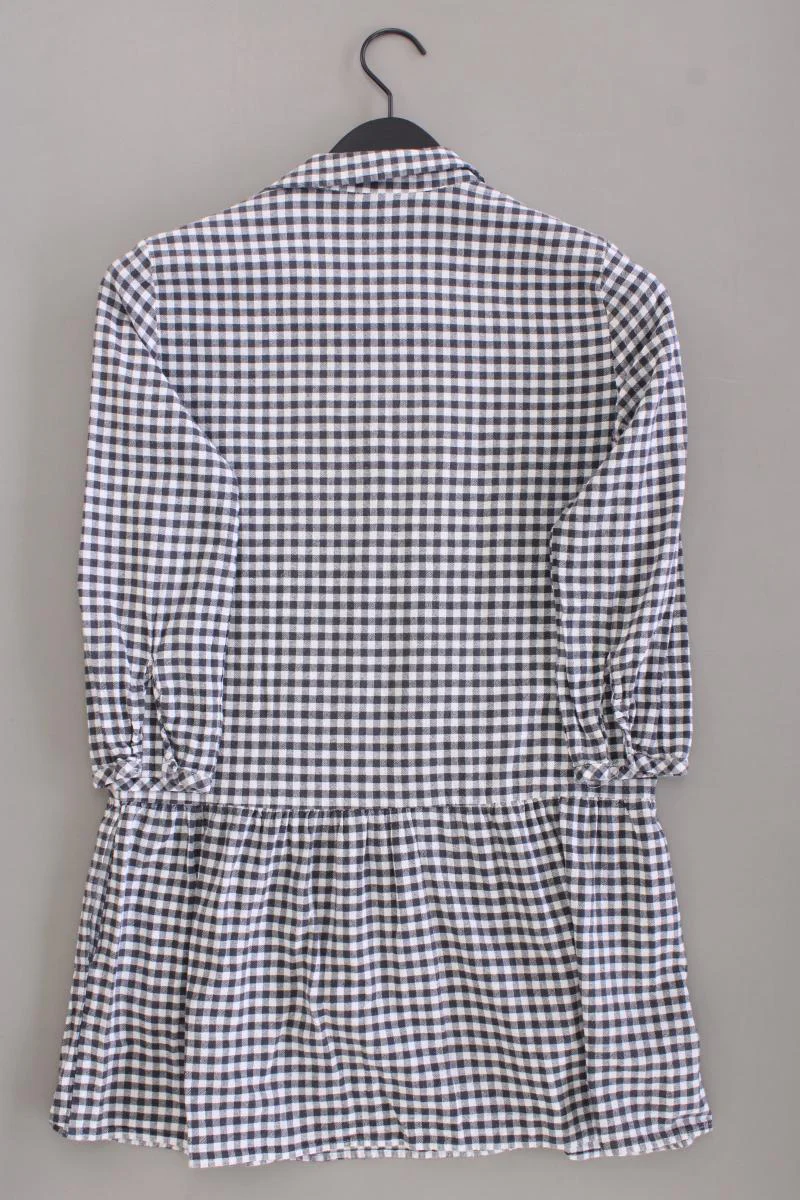 Trafaluc by Zara Longbluse Gr. S kariert 3/4 Ärmel grau - Image 3