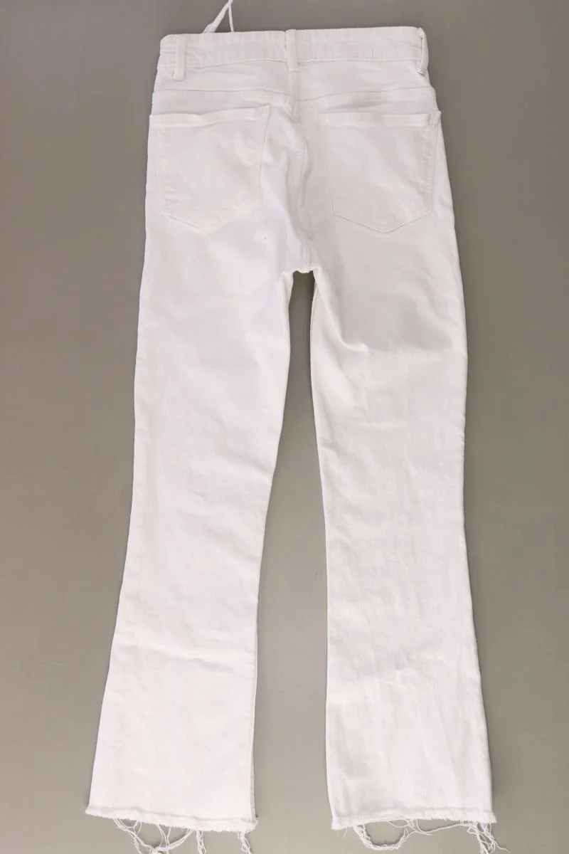 Zara Straight Jeans Gr. 34 weiß aus Baumwolle - Image 2