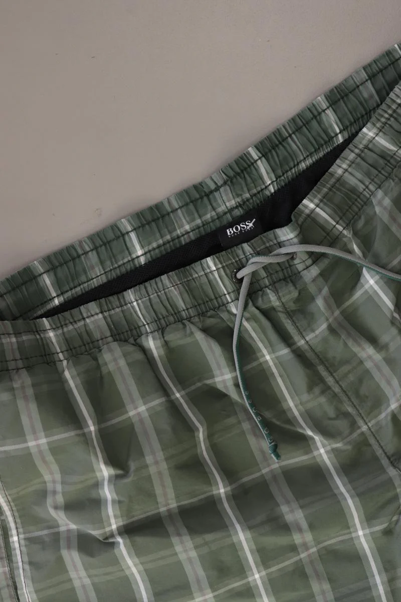 BOSS by Hugo Boss Schwimmshorts für Herren Gr. M kariert olivgrün aus Polyester - Image 3