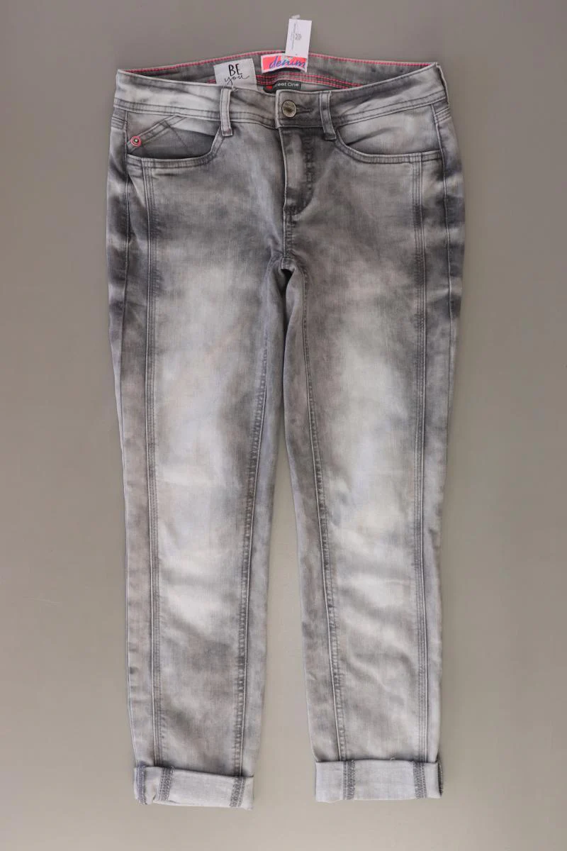 Street One 7/8 Jeans Gr. W25 grau aus Baumwolle