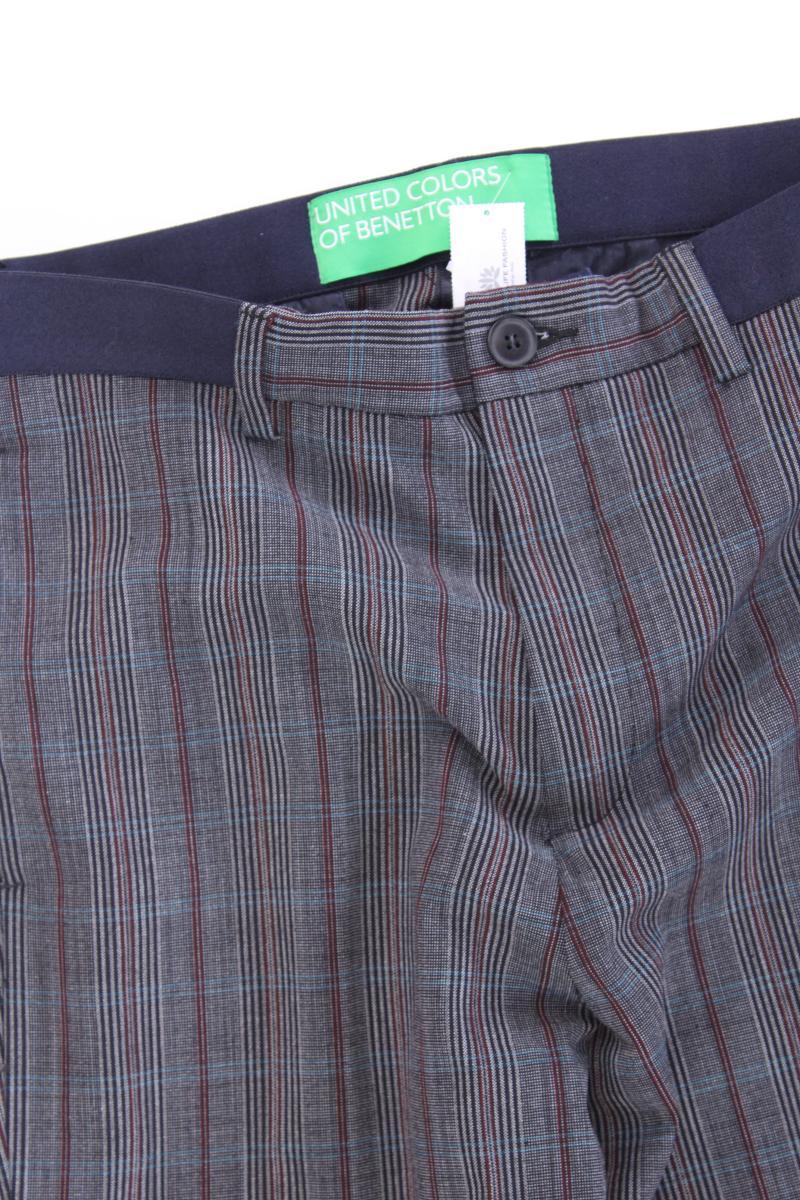 United Colors of Benetton Stoffhose Gr. IT 42 (S) gestreift grau aus Viskose - Image 2