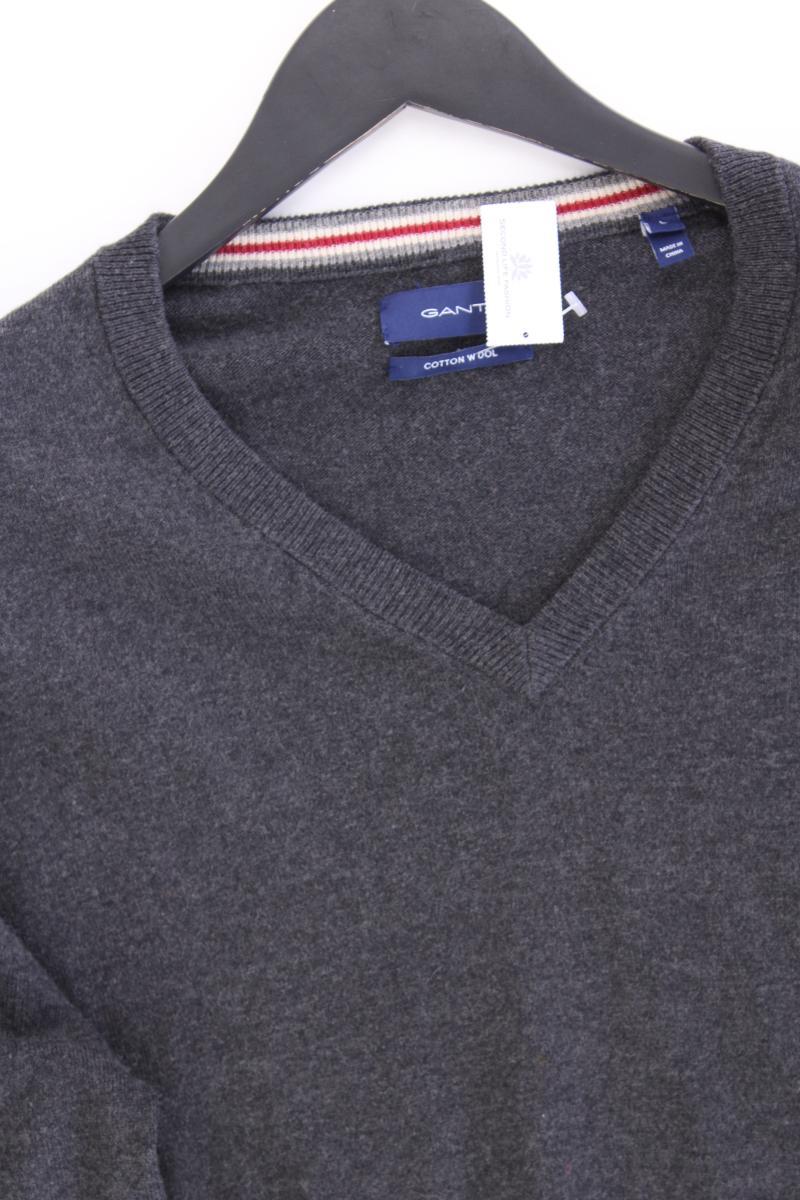 Gant Langarmpullover für Herren Gr. L grau aus Baumwolle - Image 2