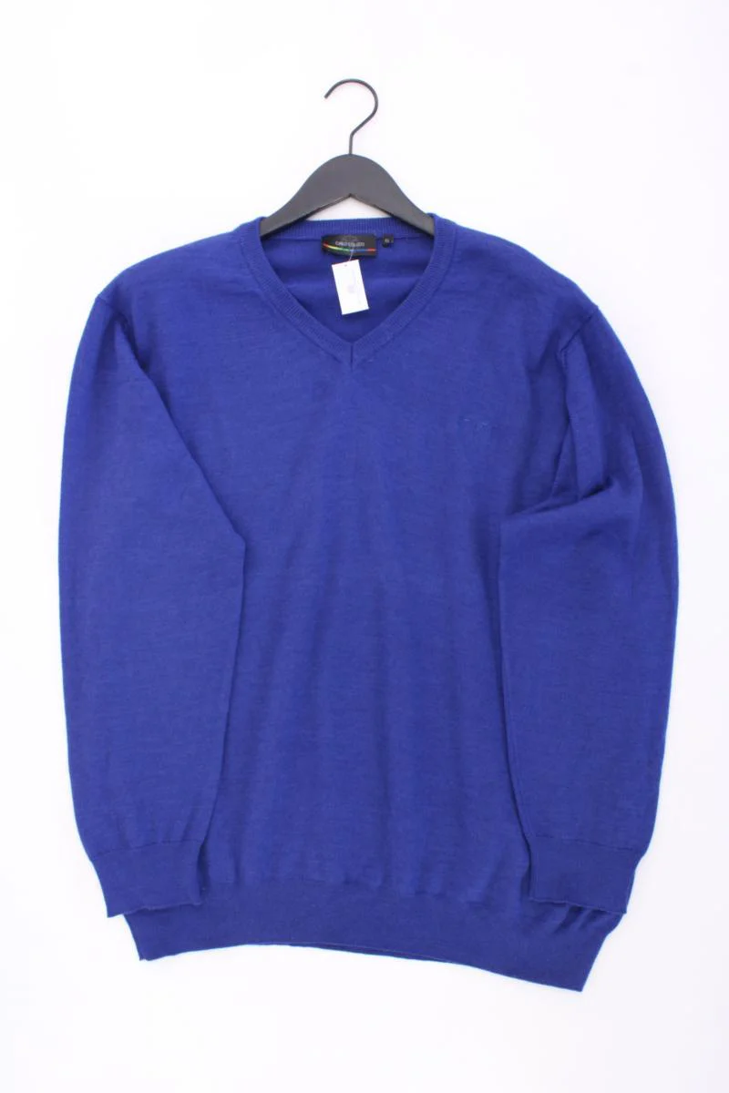 Carlo Colucci Wollpullover für Herren Gr. XL blau
