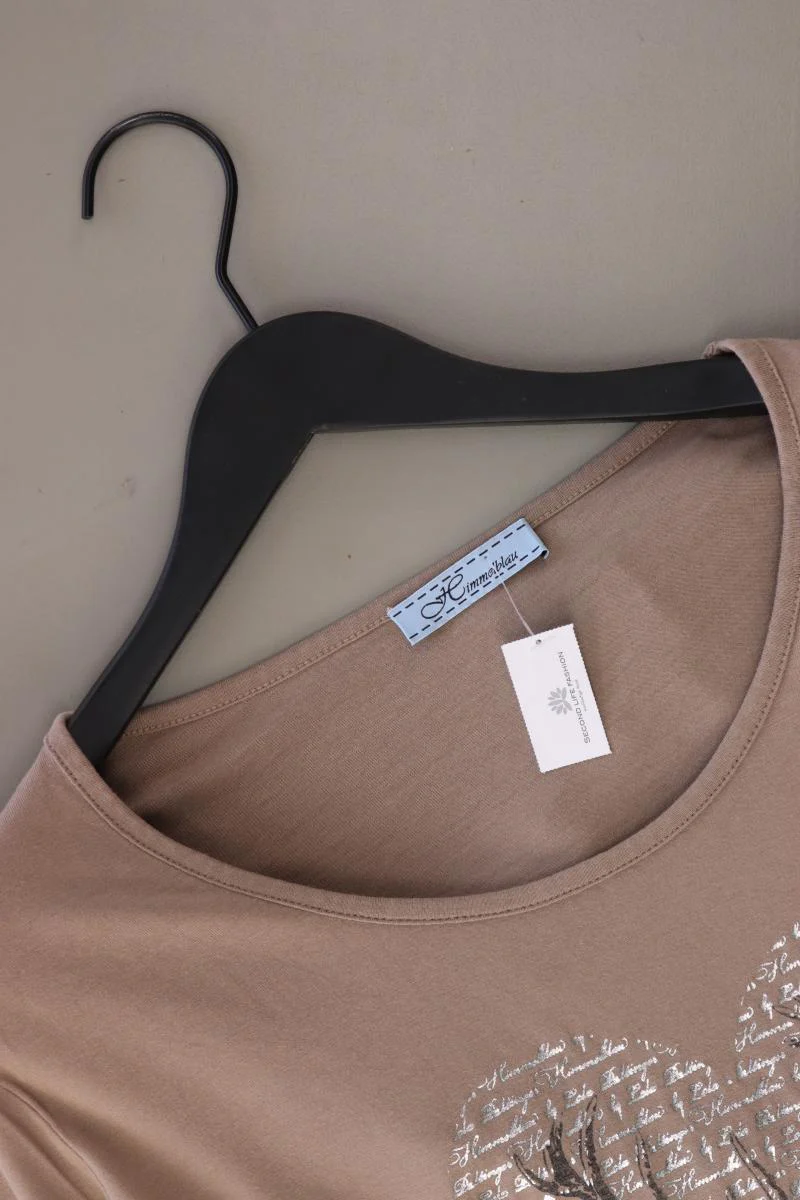 Himmelblau Printshirt Gr. 46 Langarm braun aus Viskose - Image 3