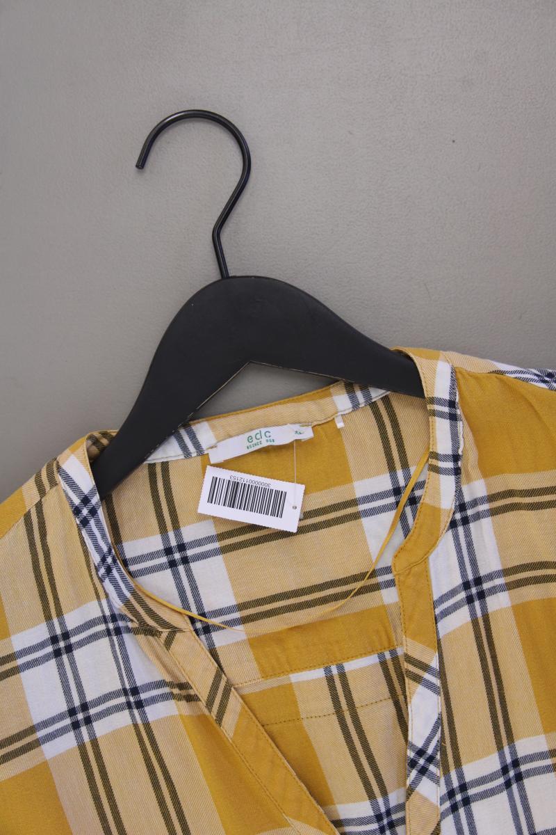 edc by Esprit Karobluse Gr. XL kariert Langarm gelb aus Baumwolle - Image 2