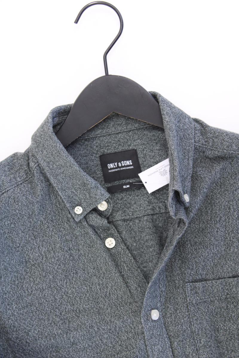 ONLY & SONS Langarmhemd für Herren Gr. M grün aus Baumwolle - Image 2