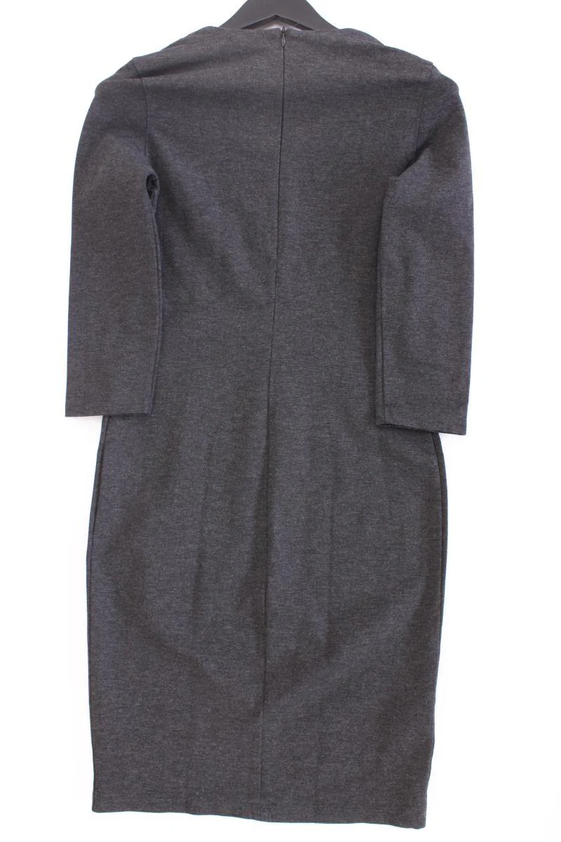 Mango Bleistiftkleid Gr. XS 3/4 Ärmel grau aus Viskose - Image 3