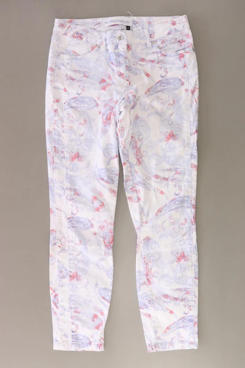 Marc Aurel Skinny Jeans Gr. 36 mit Paisleymuster blau aus Baumwolle
