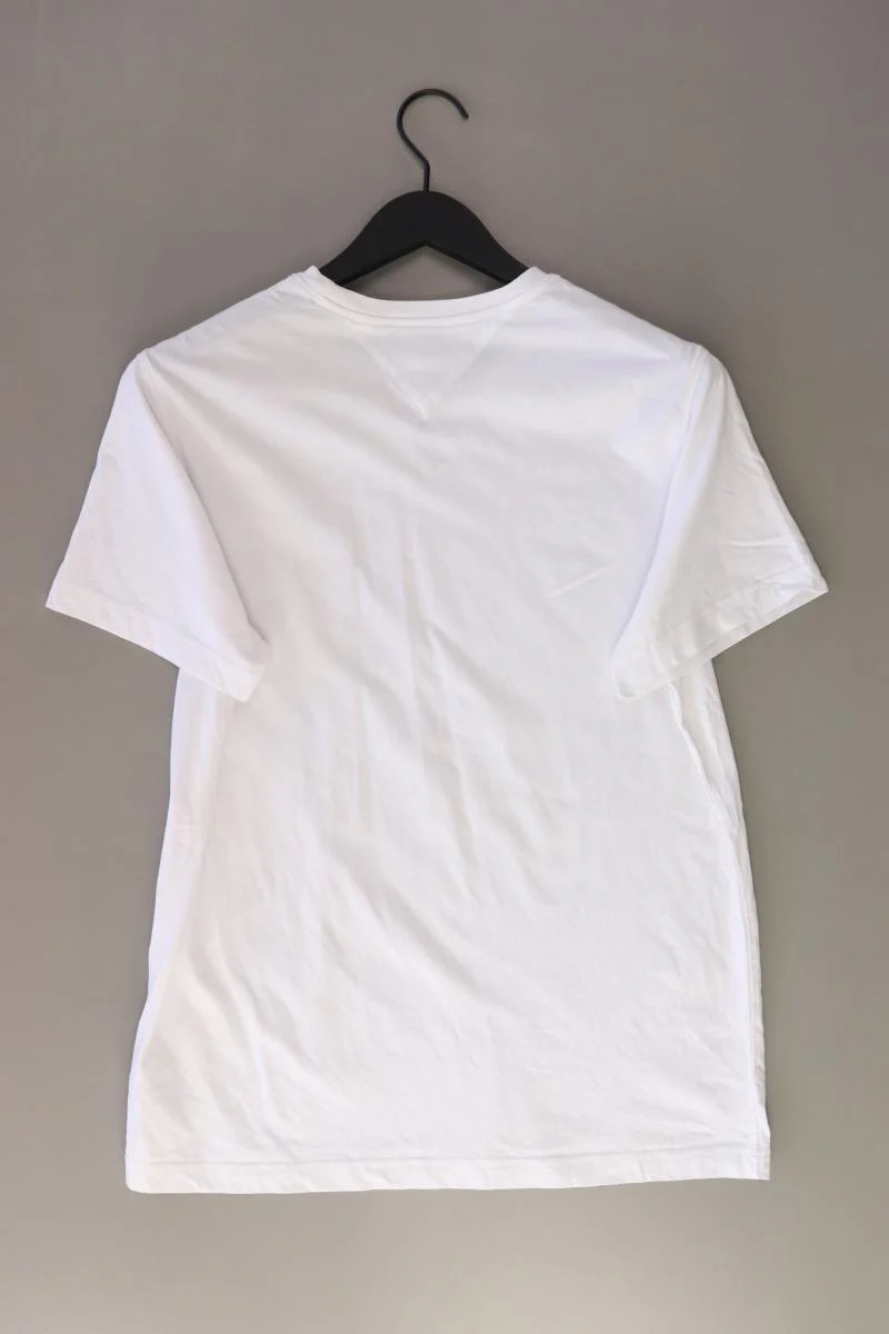 Tommy Jeans T-Shirt für Herren Gr. L Kurzarm weiß aus Baumwolle - Image 2