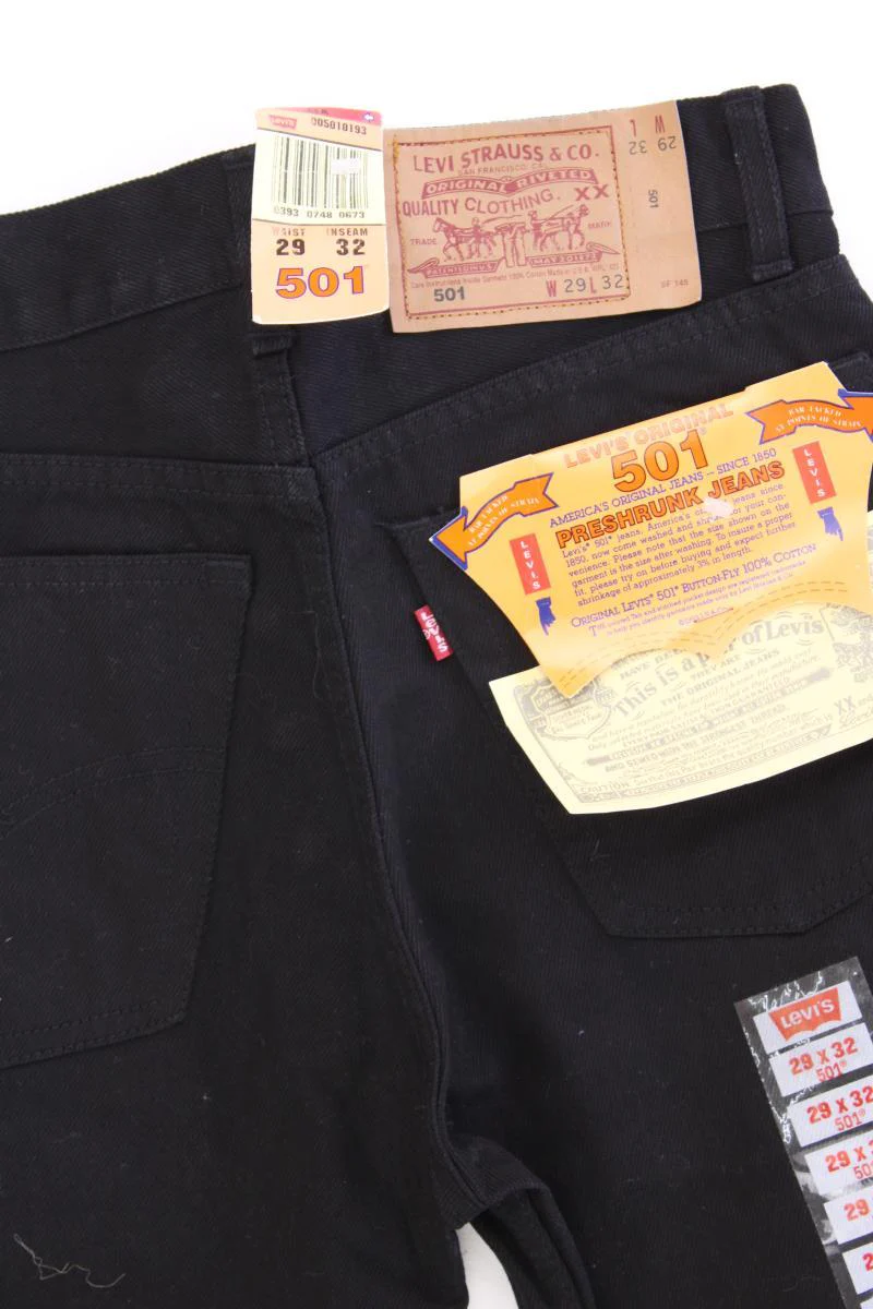 Levi's Straight Jeans für Herren Gr. W29/L32 neu mit Etikett schwarz - Image 3