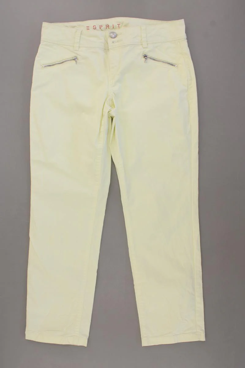 Esprit Hose Gr. 38 gelb aus Baumwolle