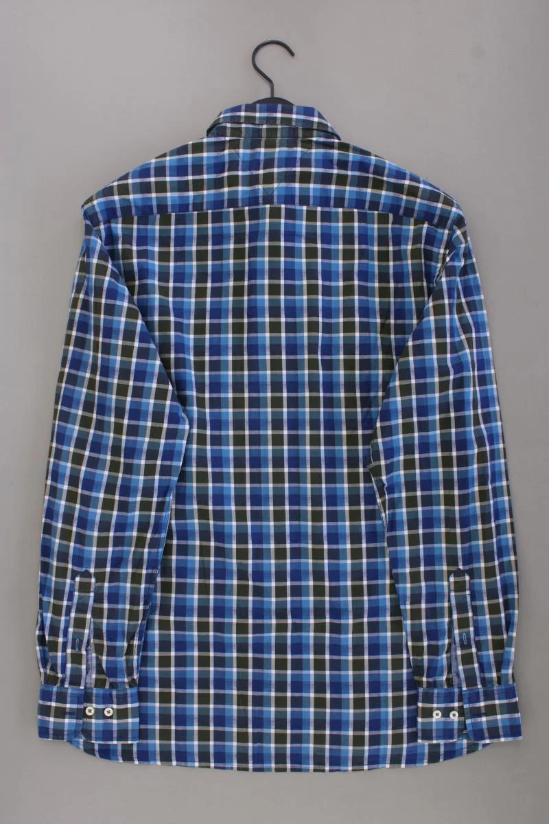 Tommy Hilfiger Karohemd für Herren Gr. L kariert Langarm blau aus Baumwolle - Image 3