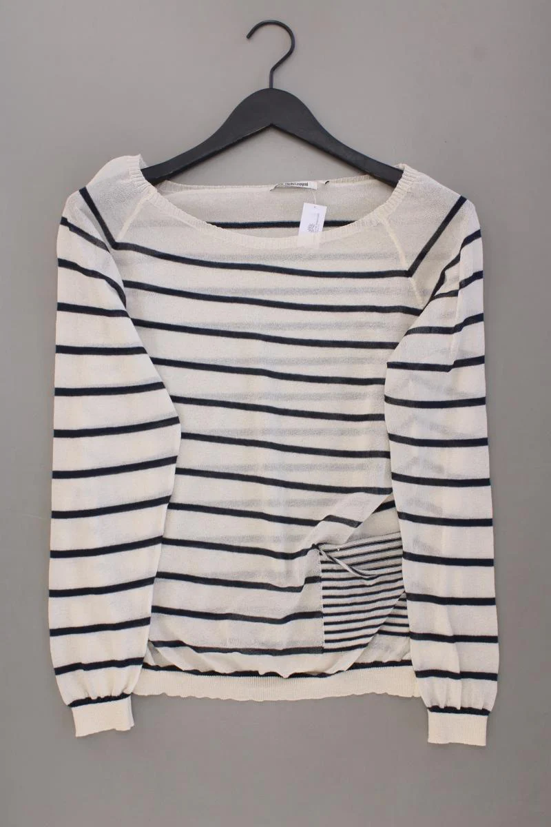Rich&Royal Ringelshirt Gr. XL gestreift Langarm creme aus Viskose