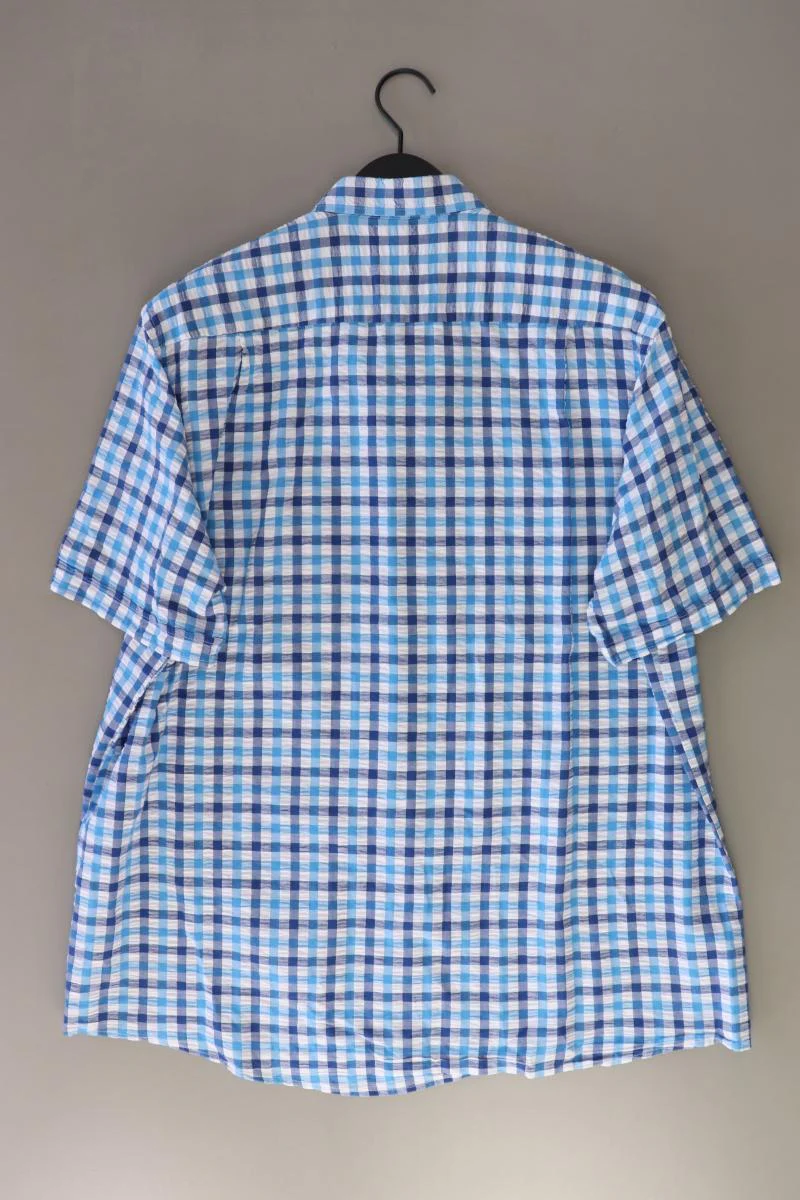 Redmond Karohemd für Herren Gr. XL kariert Kurzarm blau aus Baumwolle - Image 2