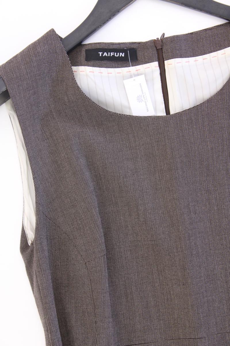 Taifun Bleistiftkleid Gr. 42 mit Gürtel Ärmellos braun - Image 2