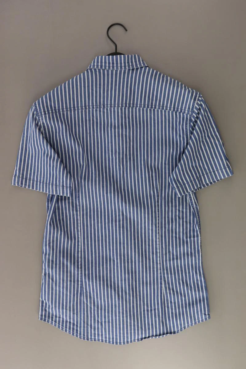 Asos Kurzarmhemd für Herren Gr. M gestreift blau aus Baumwolle - Image 2