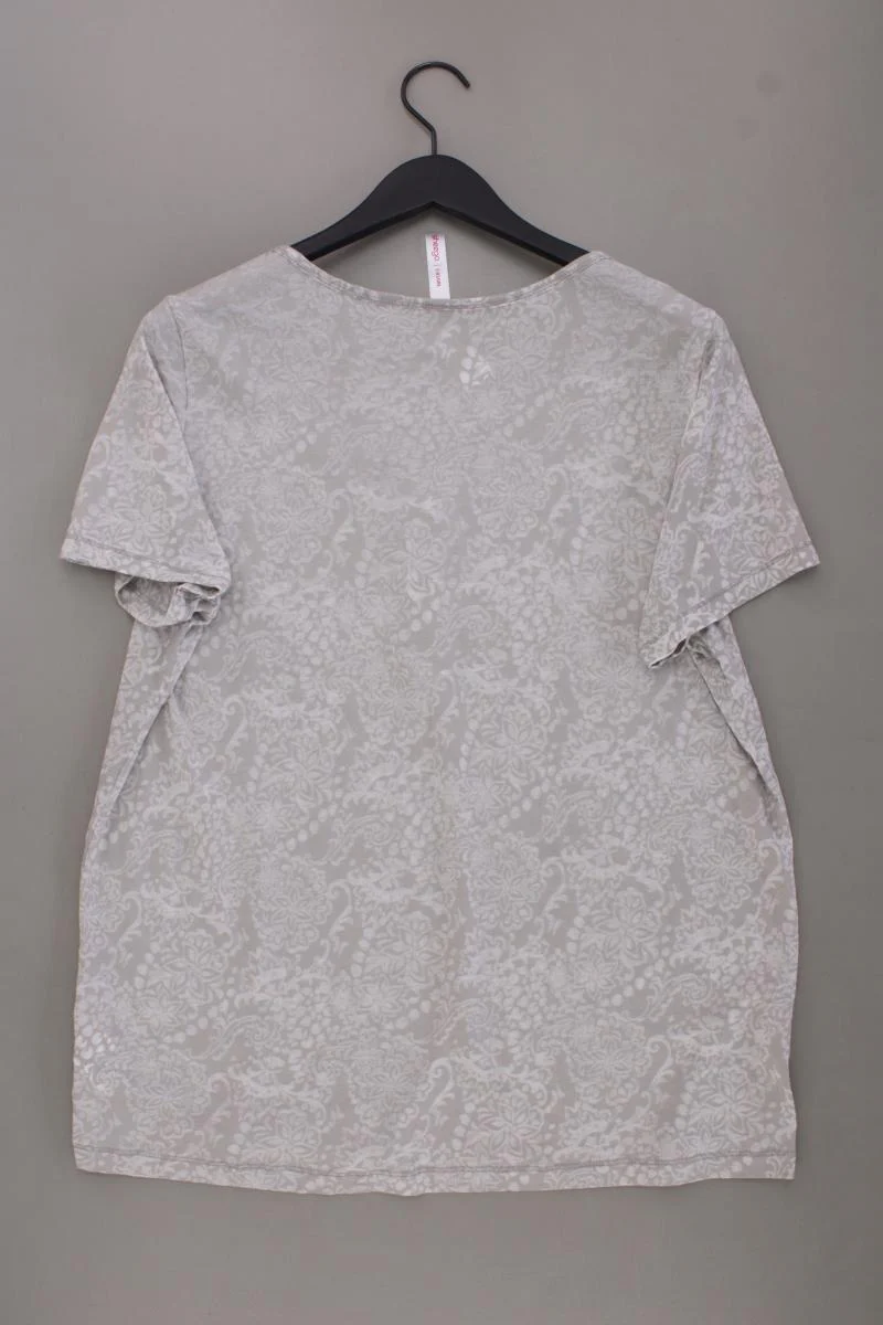 sheego T-Shirt Gr. 44/46 Kurzarm grau aus Baumwolle - Image 3