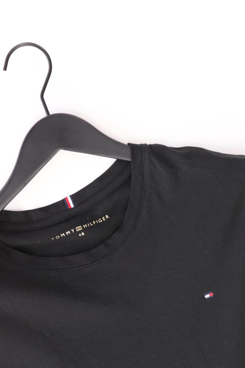 Tommy Hilfiger T-Shirt für Herren Gr. 48 Kurzarm schwarz aus Baumwolle - Image 3