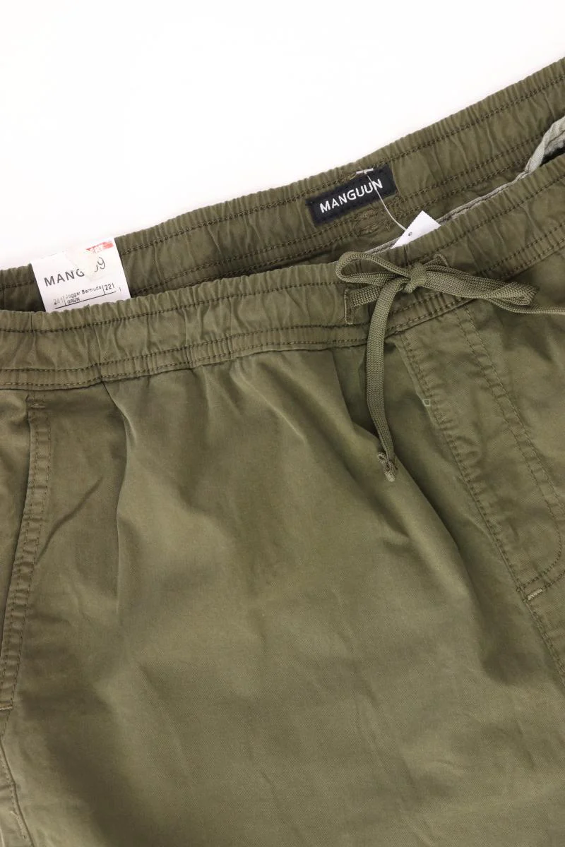 Manguun Chino Shorts für Herren Gr. XL neu mit Etikett olivgrün aus Baumwolle - Image 3