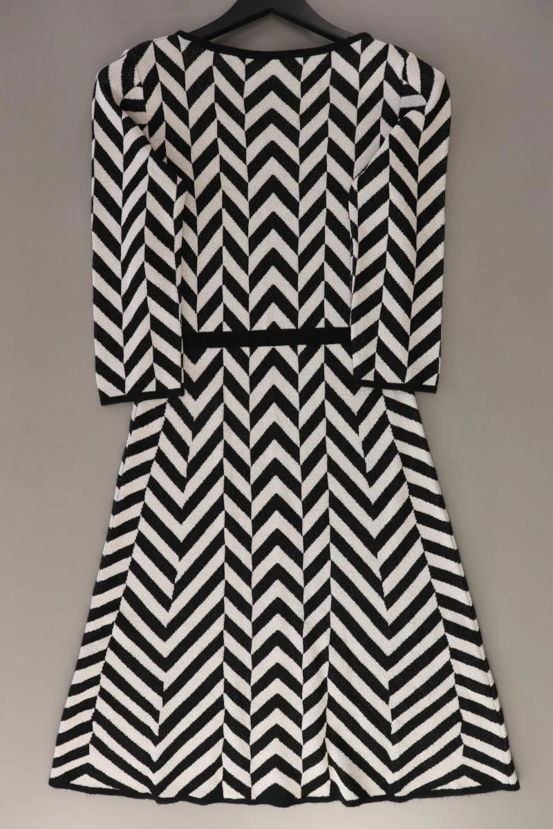 Esprit Strickkleid Gr. M geometrisches Muster 3/4 Ärmel schwarz aus Polyacryl - Image 2